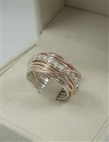 Anello Rubinia Donna Prezioso Collection Filo Della Vita in Oro rosa Diamante AN113ARBT-16 - AN113ARBT-14